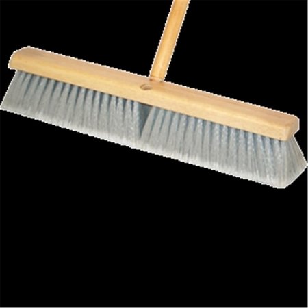 DQB INDUSTRIES 10652 18 in Grey Synthetic Broom No Handle 025881106528